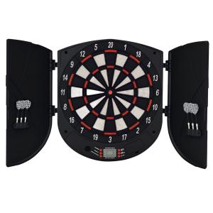 HOMCOM Elektronische Dartscheibe mit Tür, Soundeffekte & au…
