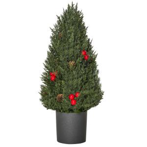 HOMCOM Weihnachtsbaum 50 cm Christbaum Zypressen-Weihnachts…