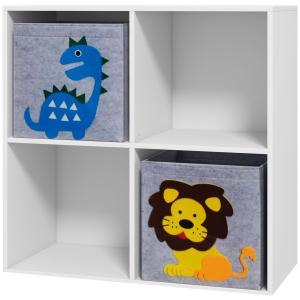 ZONEKIZ Kinderregal, Regal für Kinderzimmer, Bücherregal, 4…