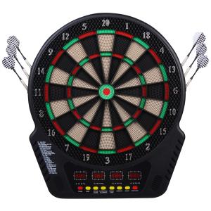 HOMCOM elektronische Dartscheibe Dartboard mit 6 Darts und…