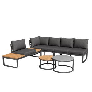 Gartenmöbel-Set für 4-5 Sitzplätze, 2 integrierten Couchtis…