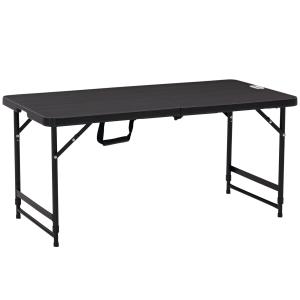 Outsunny Gartentisch klappbar Kunststoff 118 x 60 x 74 cm W…
