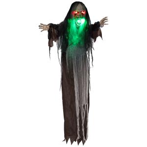 HOMCOM 183cm Halloween Dekoration Hängendes Monster mit grü…