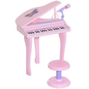 HOMCOM Mini-Piano Keyboard Klavier Kinder-Musikinstrument M…