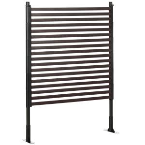 Outsunny Sichtschutz-Gartenzaun aus Metall für den Außenber…