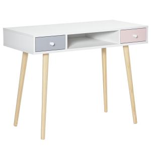 HOMCOM Kinder Schreibtisch mit Schublade mehrfarbig Kindert…