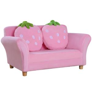 HOMCOM Kindersofa Erdbeere  Gemütliches Sofa & Sessel für K…