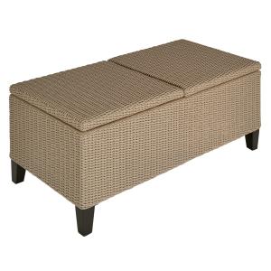 Outsunny ausziehbarer Polyrattan Gartentisch Couchtisch Sta…