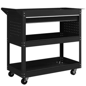 DURHAND Werkzeugwagen mit Griff und seitlichem Werkzeugpane…