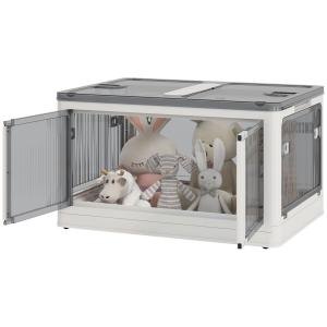 Outsunny Aufbewahrungsbox Truhe 69L stapelbare Auflagenbox…