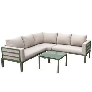 Gartenmöbel-Set 4-5 Sitzplätze, 1 Couchtisch aus gehärtetem…