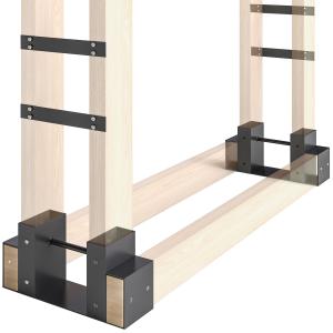 Outsunny 2er Set Kaminholzregal für innen 33,5 x 10 x 15,5c…