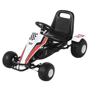 HOMCOM Go Kart für Kinder Tretauto mit Pedal & Bremsen 104x…
