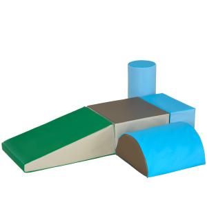 HOMCOM Bausteine für Kinder 5er-Set Schaumstoff-Bauklötze w…