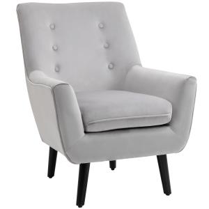 HOMCOM Sessel Relaxsessel Gepolstert Eleganter Retro-Stuhl…