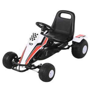 HOMCOM Go Kart für Kinder Tretauto mit Pedal & Bremsen 104x…