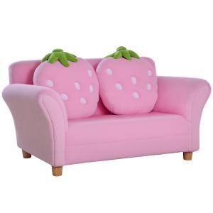 HOMCOM Kindersofa Erdbeere  Gemütliches Sofa & Sessel für K…