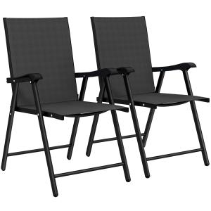 Outsunny 2er-Set Klappstuhl Gartenstuhl klappbar mit hoher…