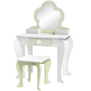 ZONEKIZ Set Kinderschminktisch mit passendem Hocker, Schmin…
