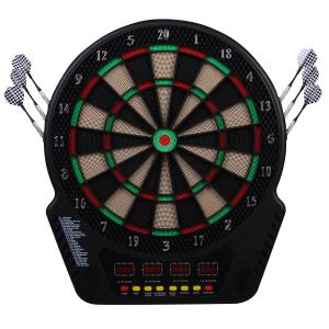 HOMCOM elektronische Dartscheibe Dartboard mit 6 Darts und…