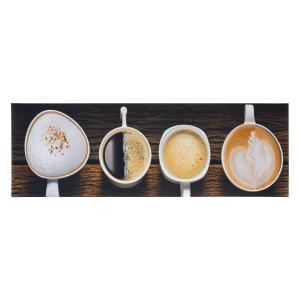Homcom Läufer pflegeleichter Küchenläufer PVC Coffee 50 x 1…