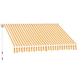Outsunny Manueller ausziehbarer Markisenstore 295 x 245 cm…