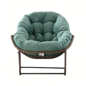 Schaukel-Eiersessel mit dickem Sitzkissen, Indoor & Outdoor…