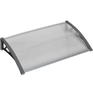Outsunny Überdachung aus Polycarbonat und Aluminium für Bal…