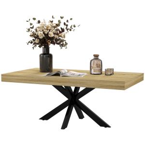 HOMCOM Rechteckiger Couchtisch Beistelltisch im Industriest…