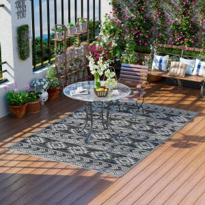 Outsunny Outdoor-Teppich 182 x 274 cm, wasserdichter Teppic…