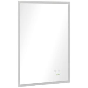 kleankin Wandspiegel mit LED-Beleuchtung, Badezimmerspiegel…