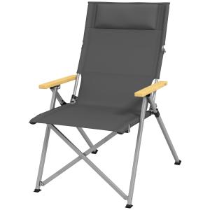 Outsunny Campingstuhl faltbarer Gartenstuhl mit 4-stufig ve…