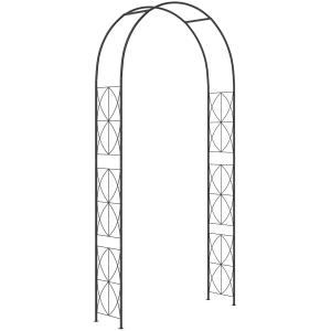 Outsunny Torbogen Rankgitter Pflanzbogen Garten Bogendach M…