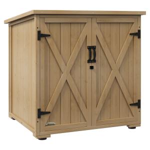 Outsunny Gartenschrank Geräteschrank wetterfester Holzschra…