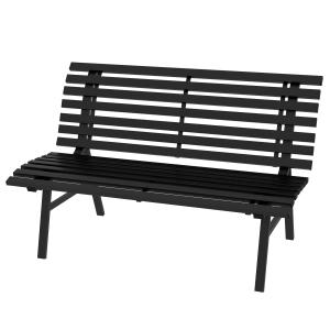 Outsunny 2-Sitzer Gartenbank Alu, wetterfest Sitzbank, UV-B…
