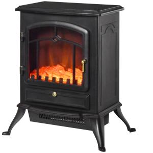 HOMCOM Elektrokamin Kaminofen mit Flammeneffekt 1000/2000W,…