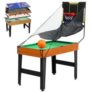 SPORTNOW 5-in-1 Multi Spieltisch Multifunktionstisch mit Ti…