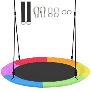 AIYAPLAY Nestschaukel Höhenverstellbar Hängeschaukel Ø 100…
