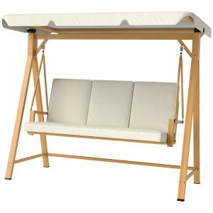 Outsunny Hollywoodschaukel mit verstellbarem Sonnendach Sit…