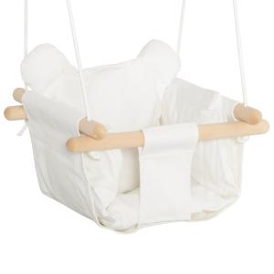 Outsunny Babyschaukel Kinderschaukel mit Sitzkissen Kleinki…