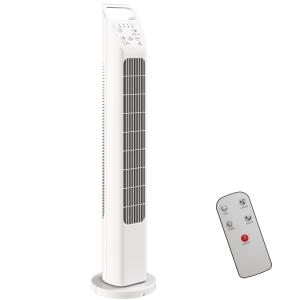 HOMCOM Turmventilator, elektrischer Ventilator mit Fernbedi…