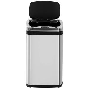 HOMCOM Automatik Sensor Mülleimer 30L mit IR Sensor, vierec…