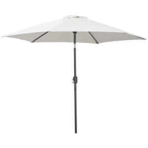 Outsunny Knickschirm Sonnenschirm Gartenschirm mit Handkurb…