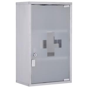 HOMCOM Medizinschrank Arzneischrank Erste Hilfe Schrank mit…
