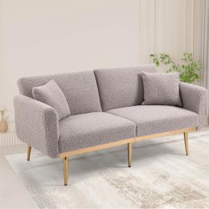 3-Sitzer-Teddy-Sofa, verstellbares Schlafsofa, bequem zum S…