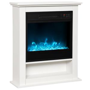 HOMCOM Elektrokamin Standkamin mit Heizung, Flammeneffekt,…
