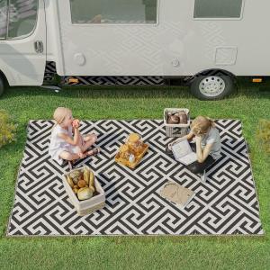 Outsunny Outdoor Teppich Kunststoffteppich doppelseitiges D…