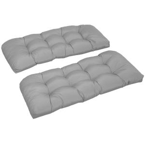 Outsunny Bankkissen für 2 Personen 110x48x8 cm Rechteckiges…