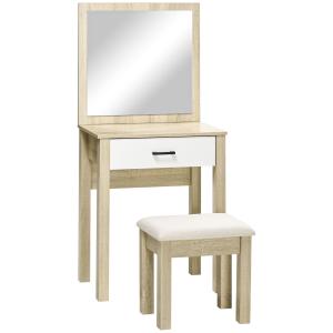 HOMCOM  Frisiertisch Schminktisch mit Hocker, Kosmetiktisch…