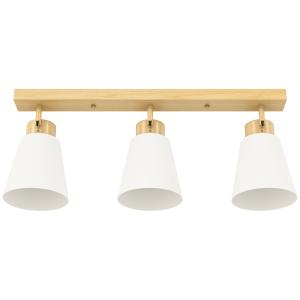 HOMCOM Deckenleuchte LED 40W 3-flammige Deckenlampe mit Dop…